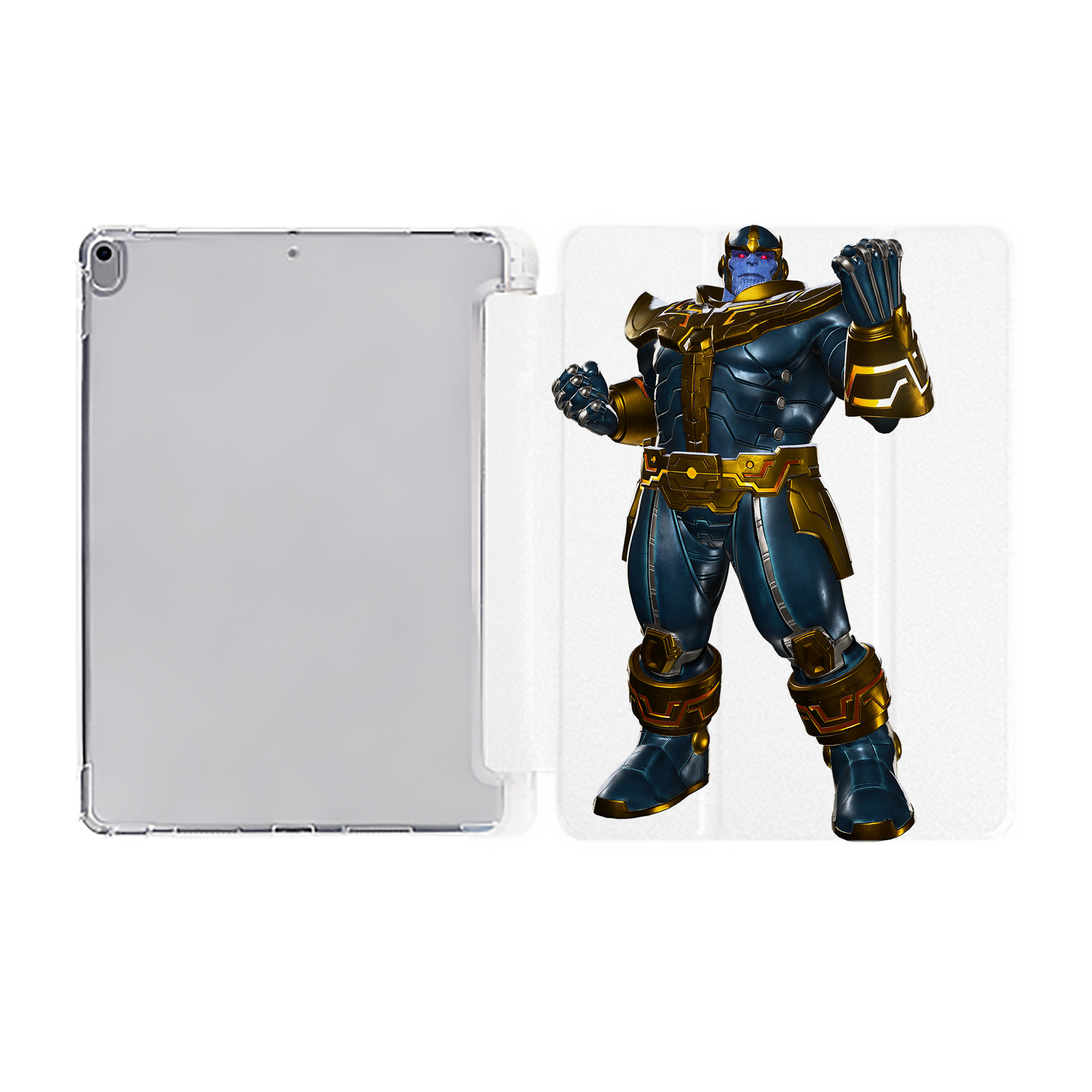 （画像用） アベンジャーズ The Avengers IPad ケース ペン収納付き 三つ折りスタンド PUレザー×シリコン 対応機種9.5/10.5/10.9インチ